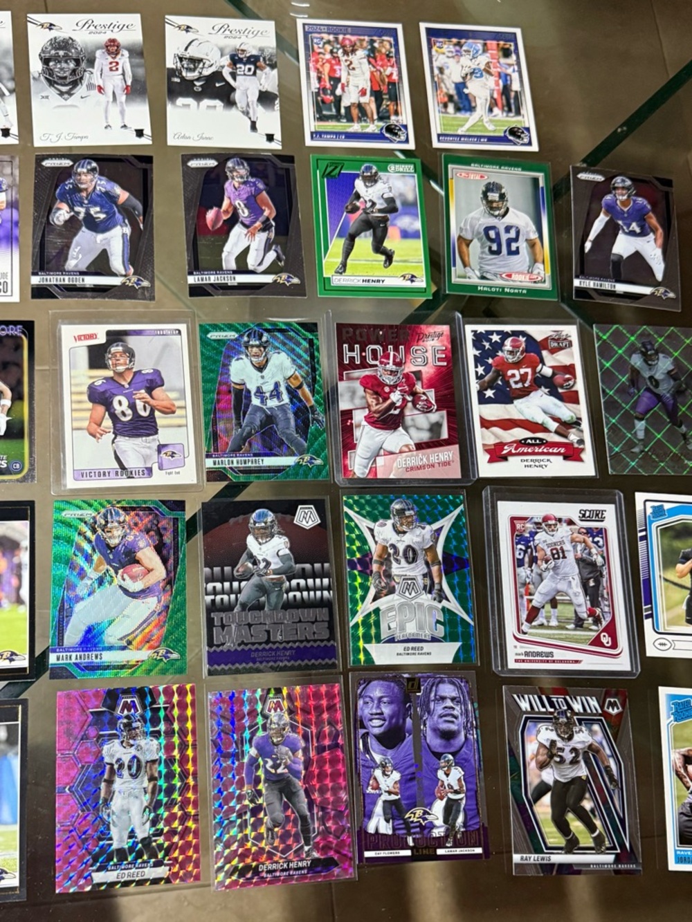 29 card lot Lamar Jackson Haloti Ngata Rc Tod led Heap Rc